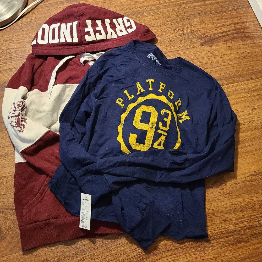 2 Harry Potter Lot Crop Top Hoodie